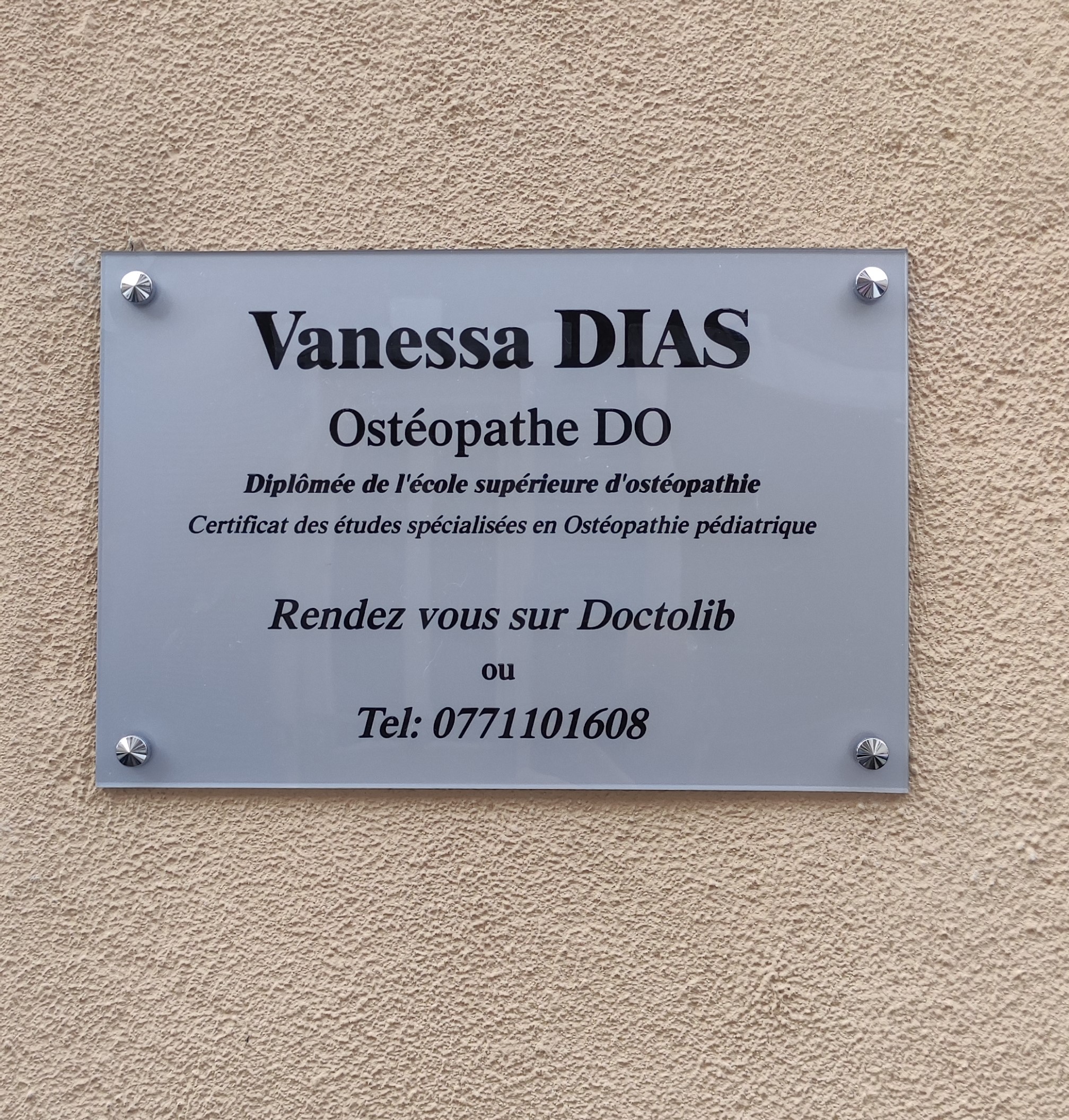 Foto 2 di Vanessa DIAS - Ostéopathe