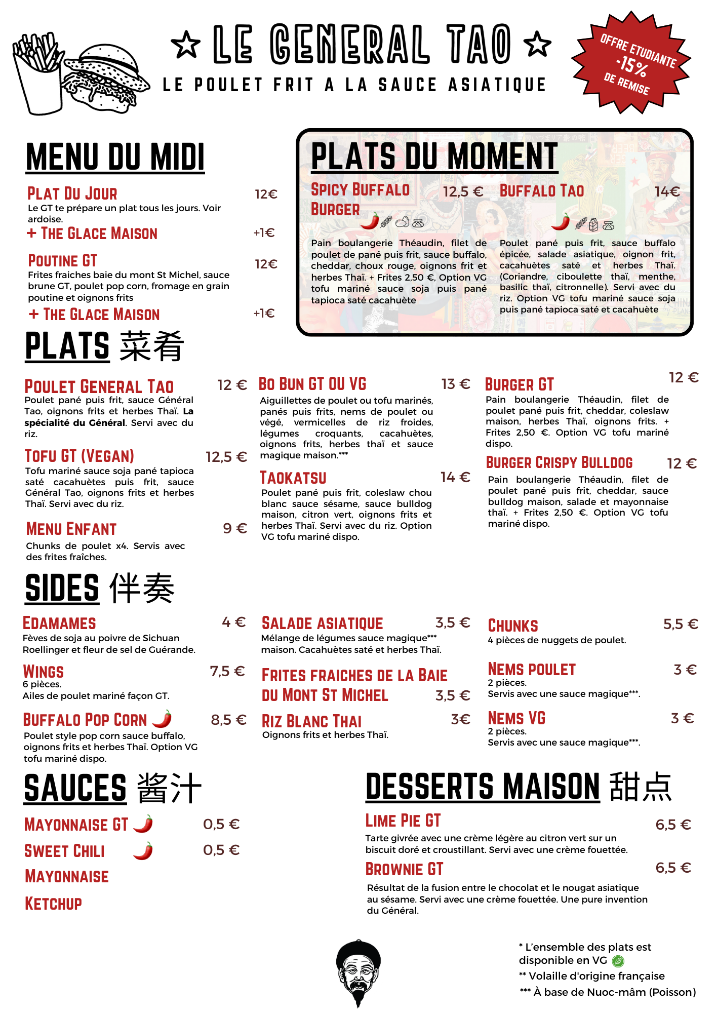 Le Général Tao Vaneau - Street food